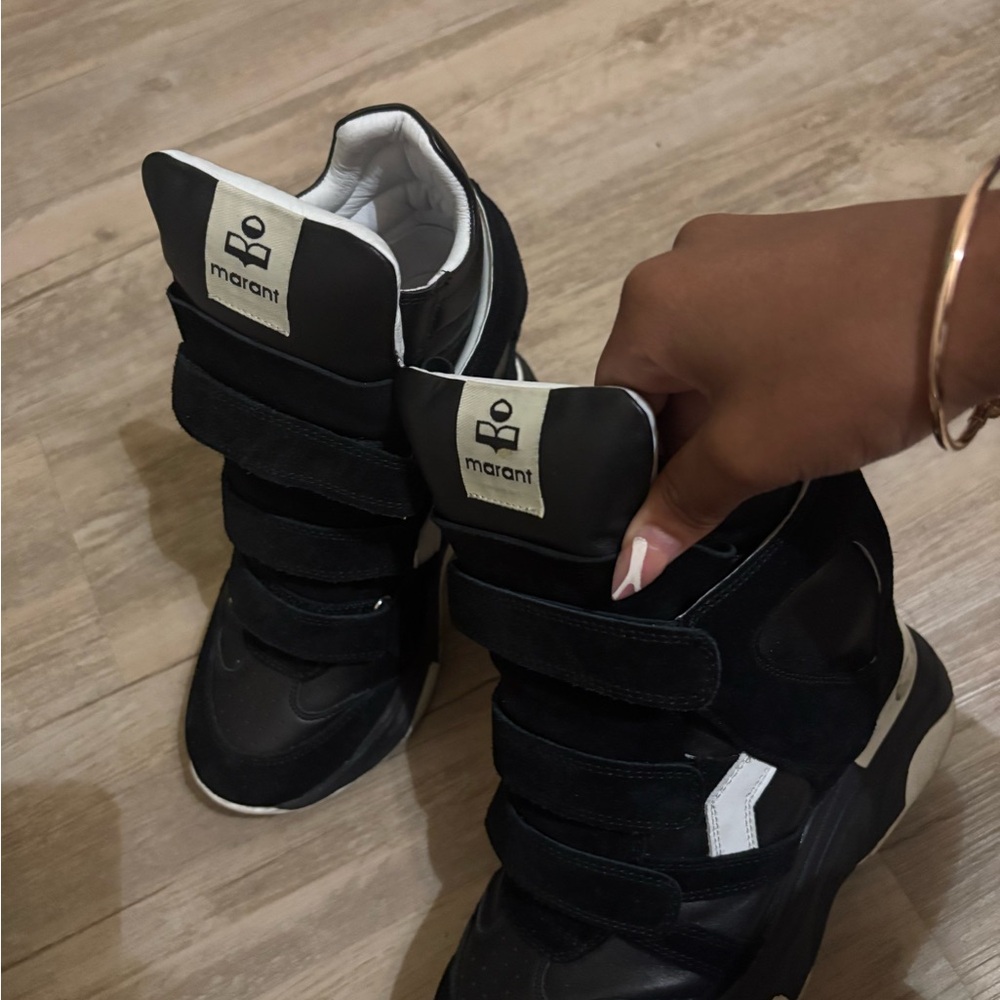 Isabel Marant Black and White Heeled Boots - Picture 3 of 5